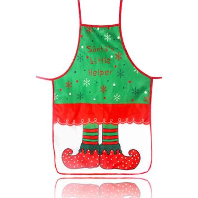 China Eco-friendly Art Fabric Color Print Cartoon Christmas Amazon Decorative Props Aprons for sale