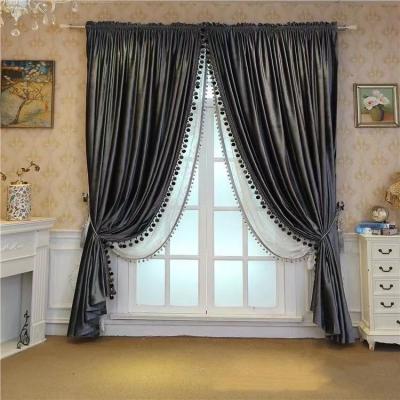 China Super Soft Italian Blackout Velvet Shade Curtain Velvet Bedroom Thickened Custom Window Curtains Macrame Lace for sale