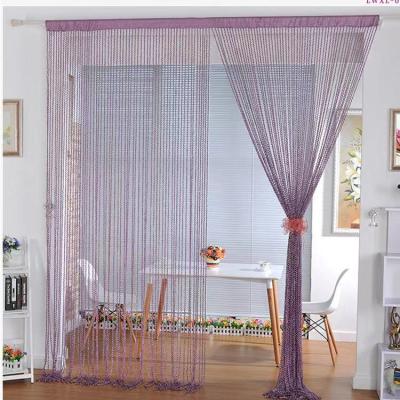 China Blackout High Grade Yarn Curtain Partition Wedding Decoration Door String Curtains for sale