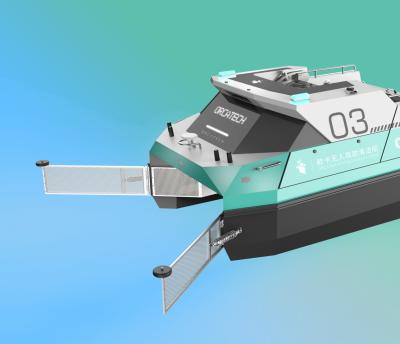 Chine Le bateau de nettoyage USV de rivière Driverless futée a touché les navires extérieurs avec la charge 100kg à vendre