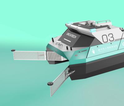 Chine TITAN de nettoyage extérieur du bateau 1.5m/S de coupeur de mauvaise herbe de lac robot USV de l'eau à grande vitesse à vendre