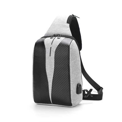 China Fashion Sling Bag for Men Cross - Body Waterproof Over Shoulder Backpack with USB Charging, Casual Sport Daypack Chest Bags for sale