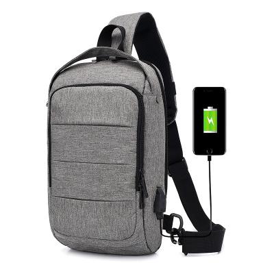 China High Quality Fashion Sling Bag for Women Men Shoulder Backpack with USB Chest Pack Causal Filling Cross - Body Daypack for sale