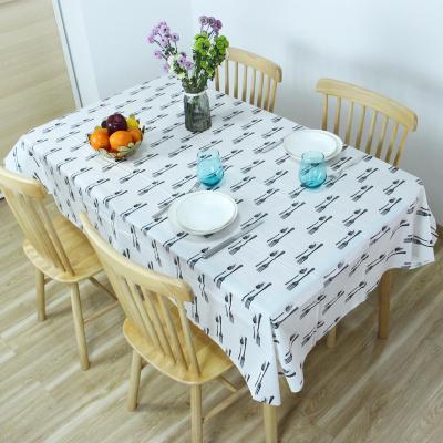 China Dining Room 52x70 Inch Wildflower Floral Printing Tablecloth Rectangle Waterproof Waterproof Table Cloth for sale