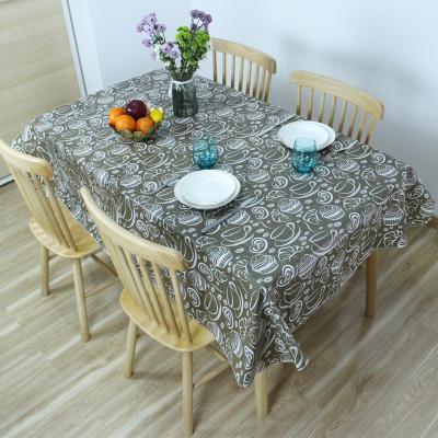 China Waterproof 100% Cotton Easter Tablecloth For Kitchen Dining Decoration Table Parties Wedding Spring Summer Rectangle 54 Inch x108 Inch for sale