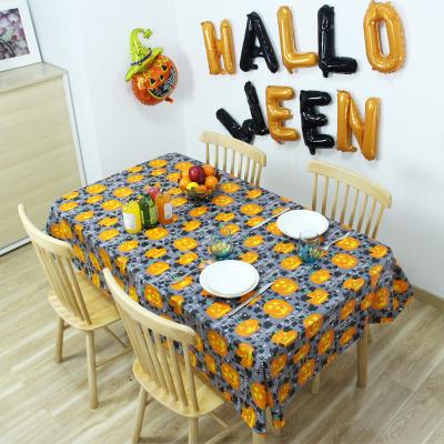 China Halloween Handprint Waterproof Bloody Tablecloth Crawling Oriented Reusable Table Covers For Dinner Decoration Rectangle for sale