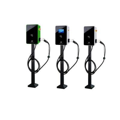 China 44kw Ac 380v European Standard Gun Charger Pile Type - 2 Plug Ev Charger For Home Use EVSE848S-EU for sale