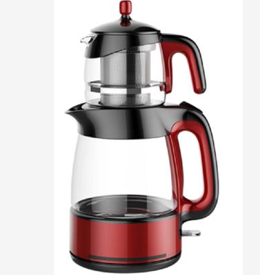 China Strix Base KE8003A 1.7L+1.0L Strix Base KE8003A 1.7L+1.0L Smart Kettle Wifi Tea Maker Wireless Electric Turkish Glass Double Rotation Teapots for sale