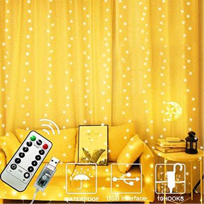 중국 2021 2M New Hot 200 LED Curtain String Fairy Lights Christmas Wedding Party White Garden Lights 판매용