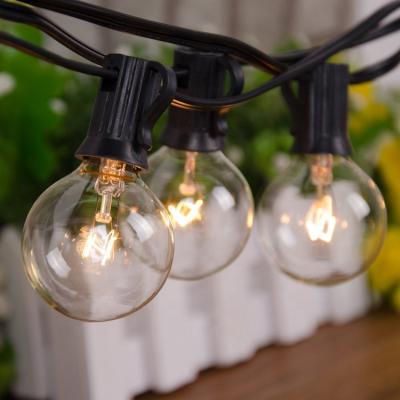 China 25Ft Warm Incandescent Bulb Item G40 Globe String Lights With Incandescent Bulbs US EU UK Plug zu verkaufen