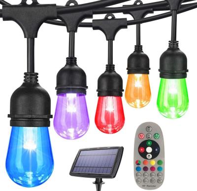 China Solar Powered Dimmable Led Fairy Lights RGB RGB String Lights Dimmable RGB String Lights RGB RGB String Lights Voice Control 12V zu verkaufen