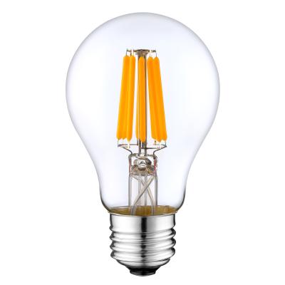 China Hotel 120v E26 UL Certificate A19 4W 6W 8W Dimmable LED Filament Bulb UL zu verkaufen