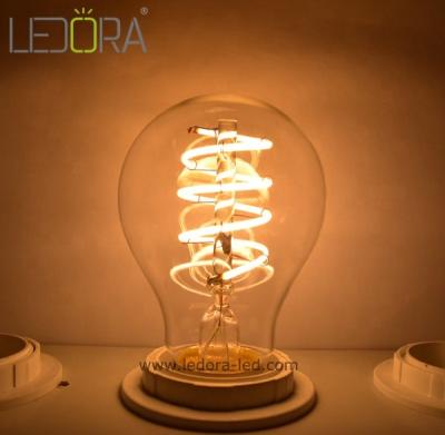 China Retro Garden Spiral Filament Light Bulb Dimmable E26 E27 B22 Flexible Dimmable E26 E27 B22 Vintage LED Edison A19 ST64 G95 G125 zu verkaufen