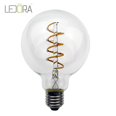 China New Design Glass Decorative Light Vintage Led Lamp 110v Spiral Led Bulb for sale