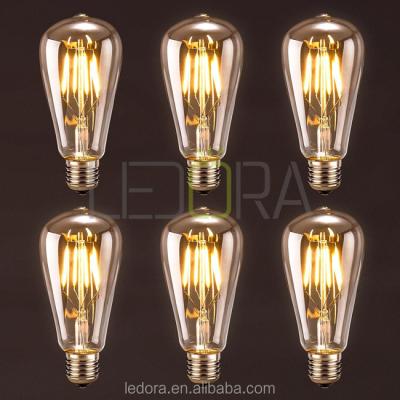 중국 Hotel dc 12v edison filament led bulb st64 e27 B22 vintage lamp 24v led 3w/5w/7w/10w 판매용