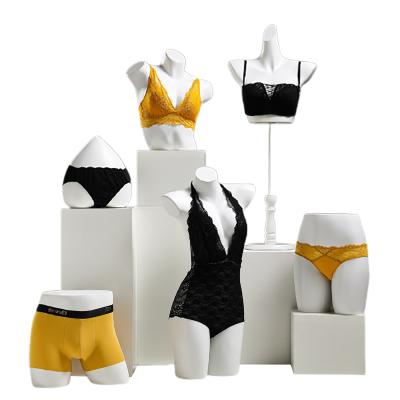 China Wholesale Dummy Female Women Torso Lingerie Stand Display Underwear Plastic Mannequin Cheap for sale