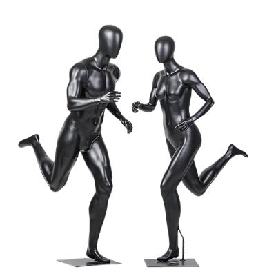 China Sporty Full Body Black Muscle Mannequin Sports Mannequin Man Torso Stand Window Display Male Female Mannequin For Sportswear Display for sale