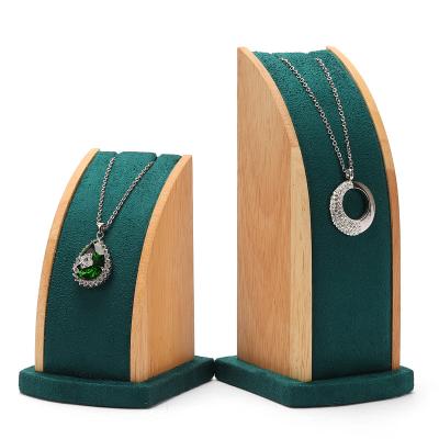 China Jewelry Store Jewelry Display Stand Necklace Rack Jewelry Window Display Two-Piece Solid Wood Three-Dimensional Pendant Props for sale