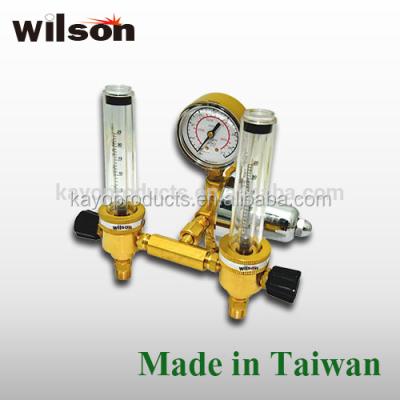 China MIG Wilson FM- 101-2FL Double Twin MIG Flowmeter Regulator MIG TIG Welding , EN-ISO2503 for sale