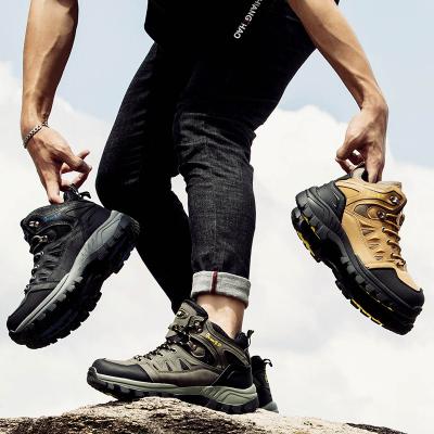 China Flight Obvious Weave Good Quality Best Price High Top 47# Wear Resistant Shoes Mens Shoes Outdoor Mountain Sport Walking Sneaker Hiking Boots for sale