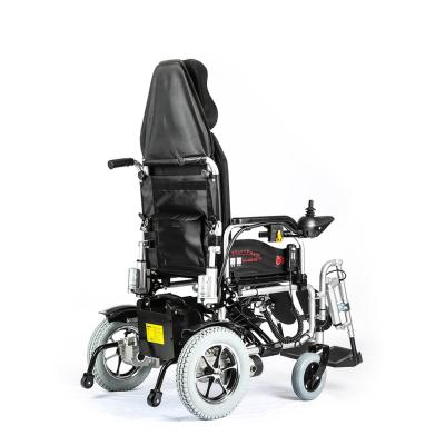 China Steel Comfort Handicapped Powerful Mobility Electric Wheelchair Portable Cheap High Back for sale