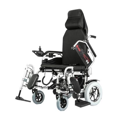 China Steel factory supply durable light weight foldable recumbent electric wheelchair for sale