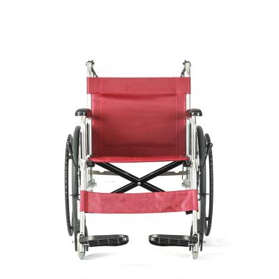 China Wholesale Economical Aluminum Alloy Armrest Fixed Ultralight Footrest Handicap Manual Wheelchairs for sale