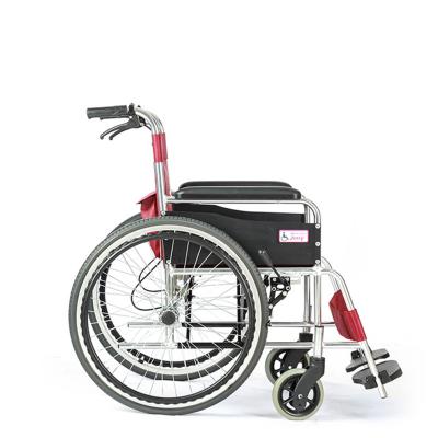 China Aluminum Alloy Jerry 13kg Size 960*660*870 Mm Foldable Lightweight Manual Wheelchair For Handicapped for sale