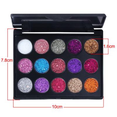 China High Quality KUNSAN Brand Waterproof Glitter Makeup Cream Eyeshadow Dye Cosmetics Palette for sale