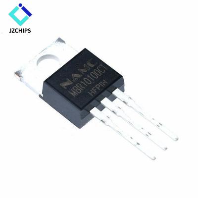 China New IC JZCHIPS 10A100V iron head MBR10100CT B10100G Schottky rectifier diode direct insert TO-220 CHIP for sale