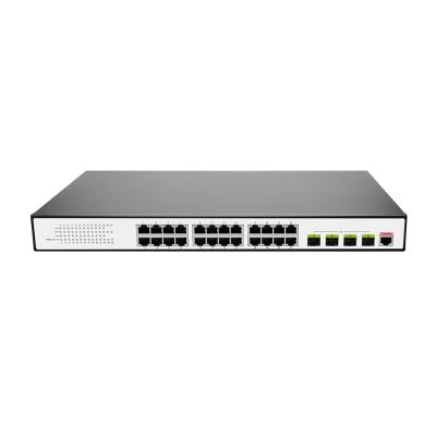 China Good Quality LACP 24x1G Ports 4 Gigabit SFP Uplink Network Switch PDnet 28Ports Non-PoE Network Switch for sale