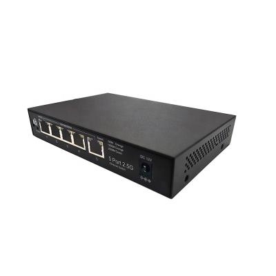 China VLAN Support Factory Supply 2.5gb Ethernet Switch PDnet 5 Ports 25Gbps Non-PoE Ethernet Switch for sale