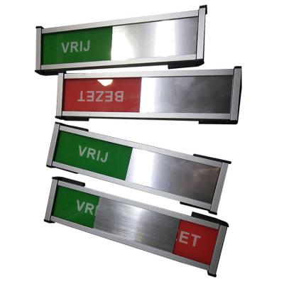 China Contemporary Aluminum Profile Interchangeable Sliding Sign Small Door Wall Sign for sale