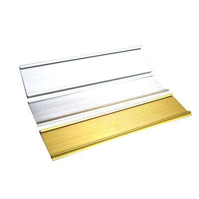 China Structure Hanging Custom Aluminum Material Slip Sign Aluminum Profile Profile Nameplate Wall Sign Insert Sign for sale