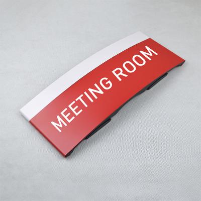 China Adversting Customize Aluminum Alloy High Quality Arc Modular Office Sign Wall Hanging Signs for sale