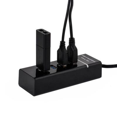 China Original Plastic USB Power AC Power Charger Mouse HUB 4port Usb Adapters for sale