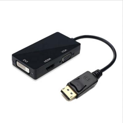 China Camera Displayport To HDTV DVI VGA Converter DP 3 In 1 Adapter For PC Computer for sale