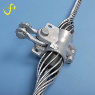 China ADSS cable fiber optic suspension repair clamp for adss cable opgw cable overhead lines for sale