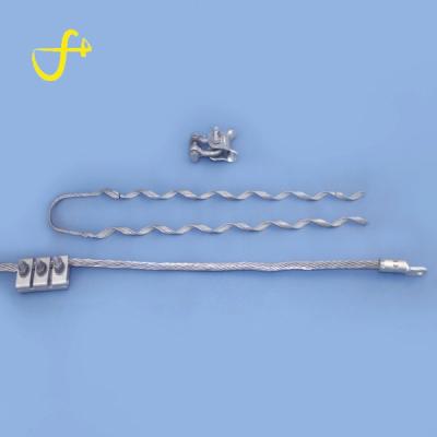 China Galvanized Steel Wire High Tension Spring Wire Preformed Draw Sock Drop Wire Clamp for sale