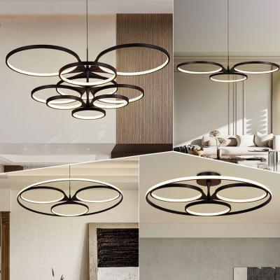 China Industry Modern Black Iron Wood Kitchen Island Lights LED Chandelier For Kitchen for sale