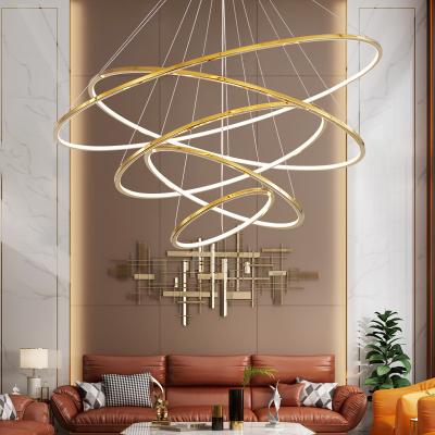 China Customized Modern Metal Hanging Lighting Led Chandelier Pendant Light For Living Dining for sale