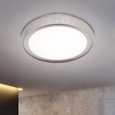 China Surface Mounted Tawny Simple Modern Design Iron White Plastic 24w 48w Round LED Ceiling Light For Living Room Bedroom for sale