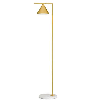 China Modern Decorative Modern Floor Lamp Nordic Marble Gold Black Standing Lamp Living Room Bedroom LED Stand Light For Home Decor Floor Lighting for sale