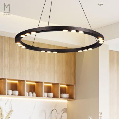 China New design modern home decorative ring ceiling living room modern luxury led chandelier factory price and pendant light for sale