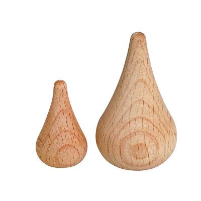 China Europe wooden droplets shape block wooden diy toy handwork unfinished toy for painted for sale