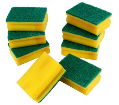 China Sustainable Kitchen Cleaning Scrubber Sponge For Disposable Dishes Dish Wash Cloth for sale