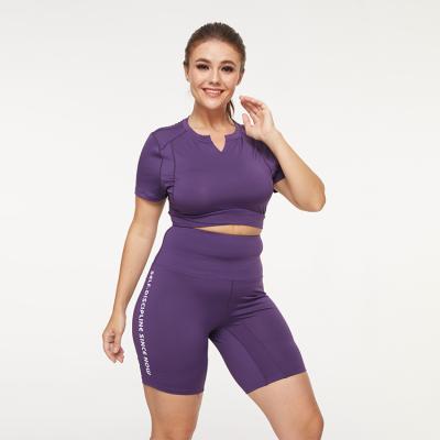 China Workable Style Gym Clothing Yoga Suit Two Piece Sport Wear Breathable Large Size Women Plus Size Yoga Sets for sale