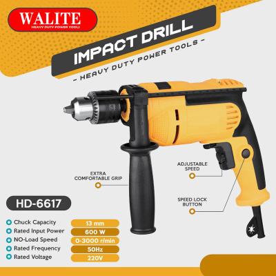 China Walitetools 550W 13MM Hot Sale High Quality Variable Speed ​​Impact Machine Tool for sale