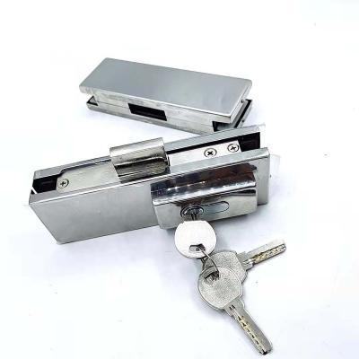 China Modern Interior Glass Flange Fittings Door Fittings Decoration Building Offices Hardware Glass Hinges For Tempered Glass Door for sale