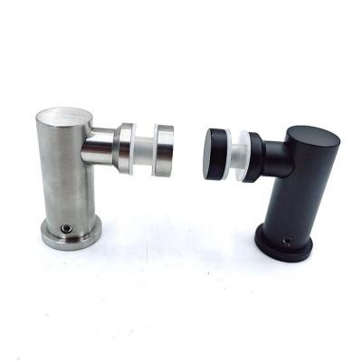 China Modern Manufacturer Wholesale Stainless Steel Accessories Glass Wall Corner Connector Fittings Bathroom Sliding Glass Door Connector for sale